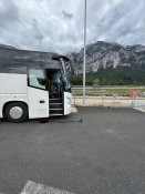 zastávka v Alpách na cestě z Bibione
